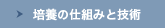 培養の仕組みと技術
