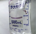 ラクテック500ml（洗浄液）を注入